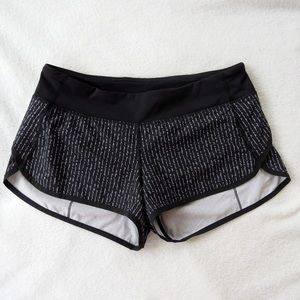 Lululemon Pinstripe Speed Up Shorts